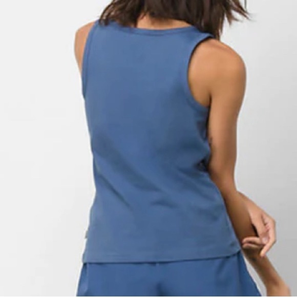 New Womens Vans Junior V Tank Top True Navy XL - Picture 4 of 5